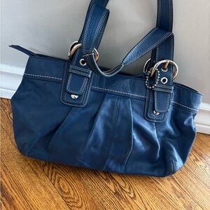 Coach Blue Hobo Bag